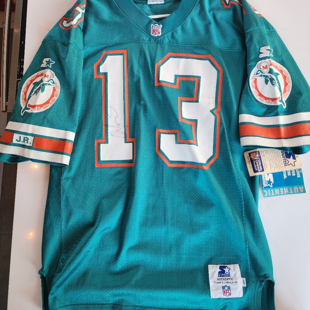 Vintage 1980s/90s Signed Authentic Dan Marino Miami Dolphins Jersey